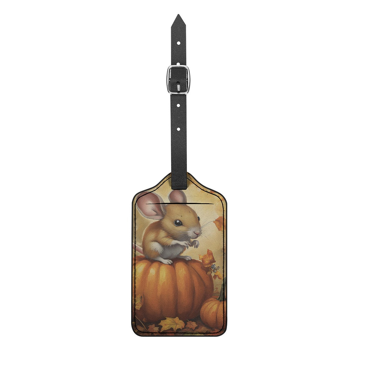 Pumpkin Mouse Seamless Luggage Tag