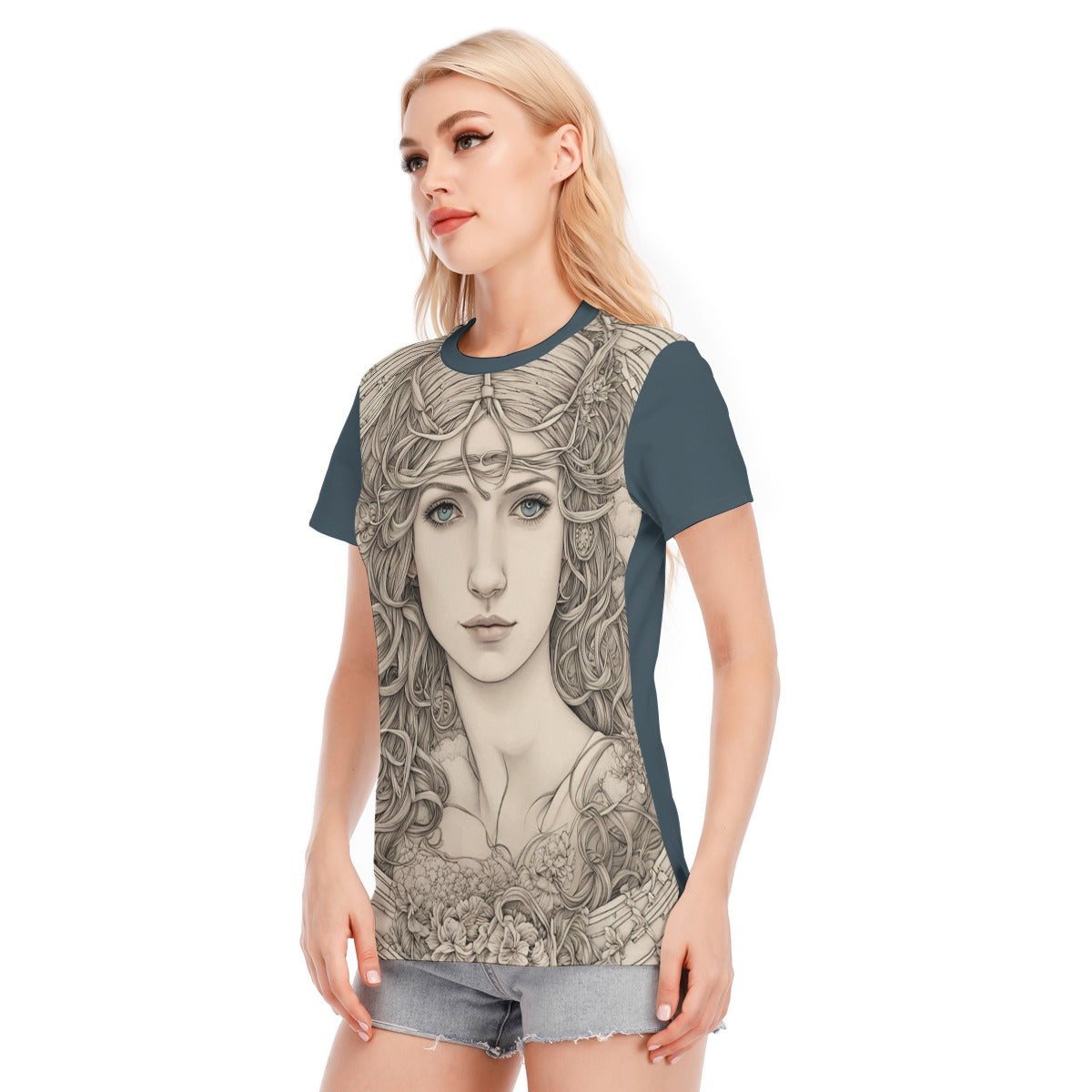 Virgo Women's Round Neck T-Shirt | 190GSM Cotton