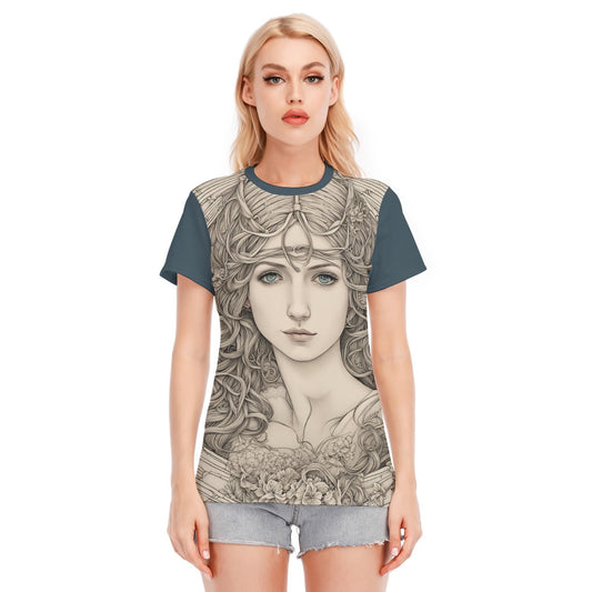 Virgo Women's Round Neck T-Shirt | 190GSM Cotton