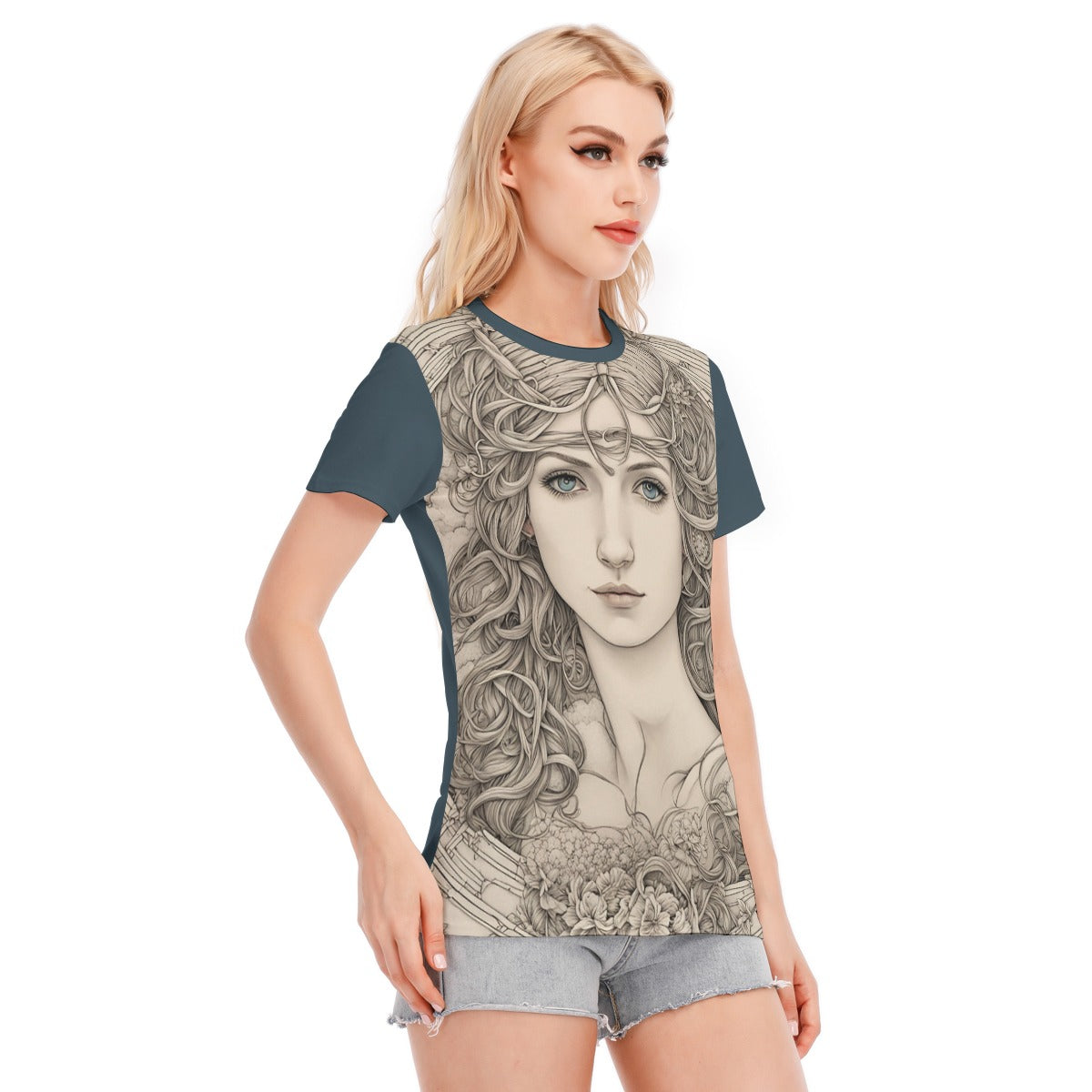 Virgo Women's Round Neck T-Shirt | 190GSM Cotton