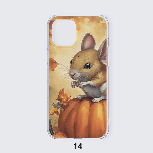 Pumpkin Mouse iPhone 14 15 Series Mobile Phone Case | TPU