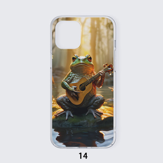 Guitar Frog iPhone 14 15 Series Mobile Phone Case | TPU