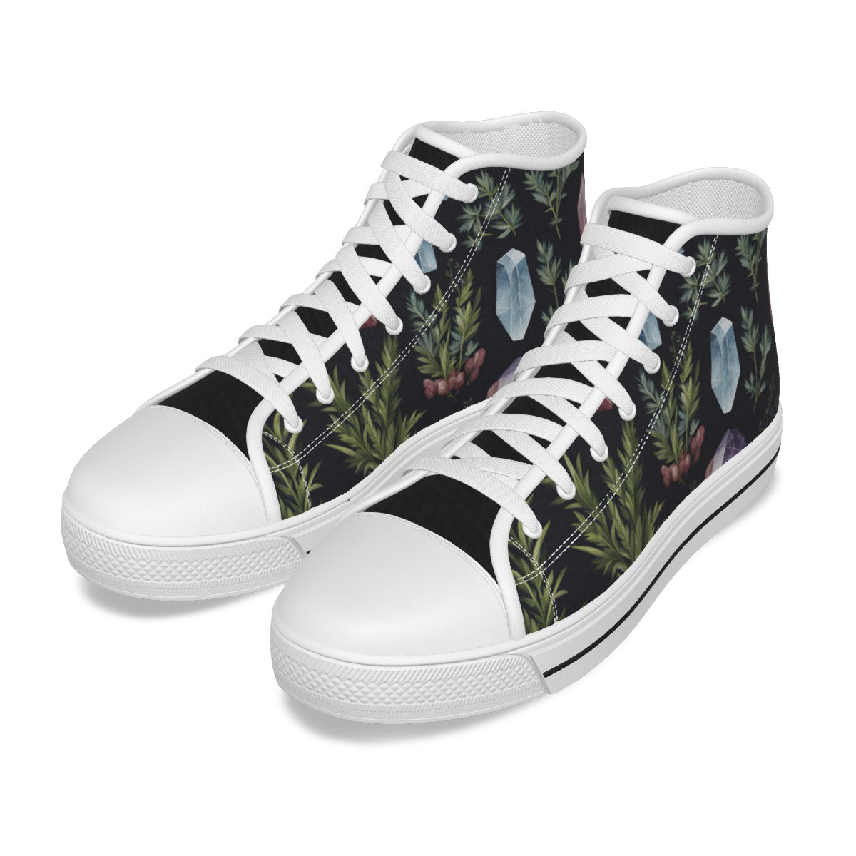 "Crystals and Herbs" Women's Canvas Shoes