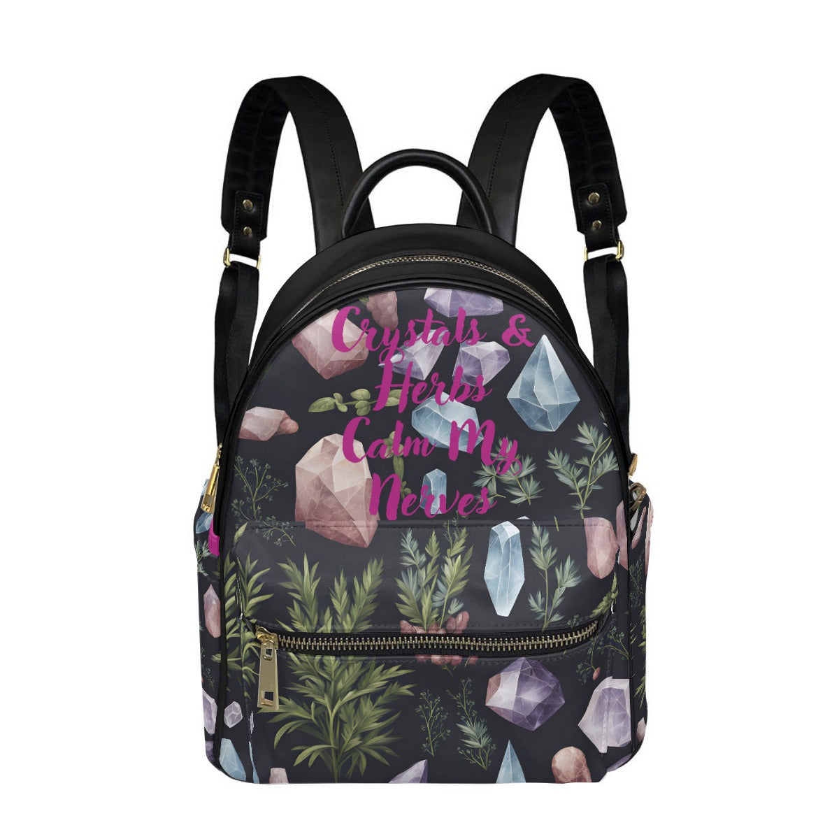 "Crystals and Herbs" Small Size Backpack