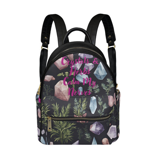 "Crystals and Herbs" Small Size Backpack