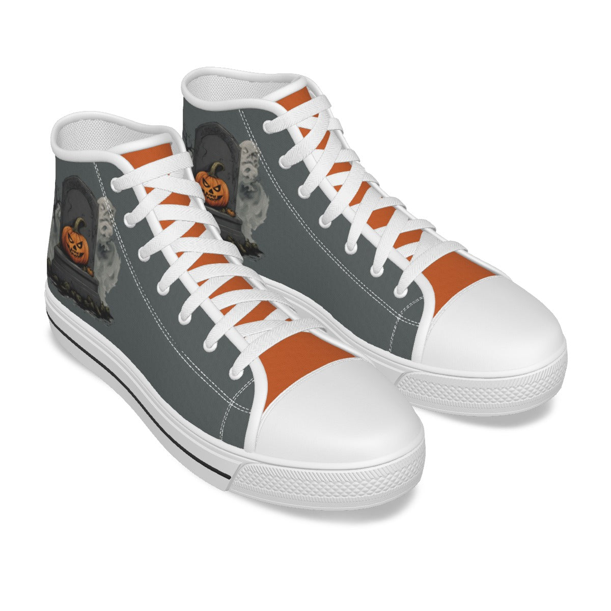 Ghost and Pumpkin Women's Canvas Shoes